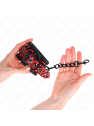 KINK - RESISTENZA DA POLSO CON MOTIVO A DIAMANTI ROSSO SCURO REGOLABIL