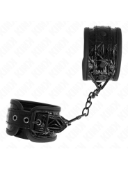 KINK - APPUI-POIGNETS MOTIF DIAMANT NOIR AJUSTABLE 17-26 CM X 5,5 CM