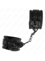 KINK - VERSTELBARE ZWARTE DIAMANTPATROON POLSBANDJES 17-26 CM X 5,5 CM