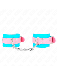 KINK - CHIC BLAUW / ROZE VERSTELBARE POLSBANDJES 16-28 CM X 5 CM