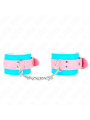 KINK - CHIC BLAUW / ROZE VERSTELBARE POLSBANDJES 16-28 CM X 5 CM