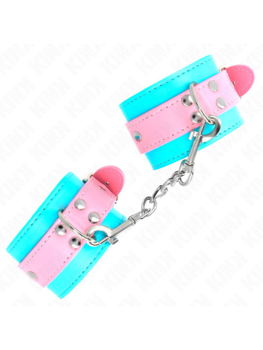 KINK - CUTE WRIST RESTRAINTS BLUE / PINK ADJUSTABLE 16-28 CM X 5 CM