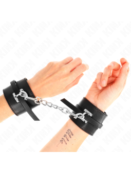 KINK - REMOÇÕES DE PULSO COM BLOQUEIO DELUXE PRETO AJUSTÁVEIS 14,5-21 