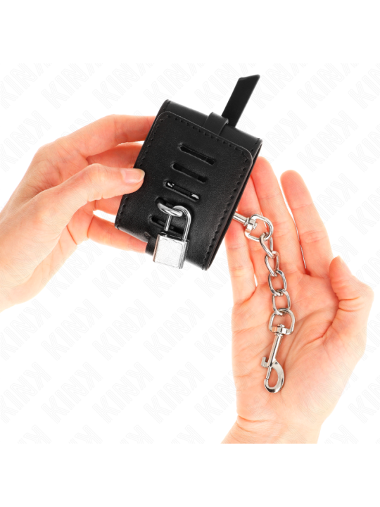 KINK - REMOÇÕES DE PULSO COM BLOQUEIO DELUXE PRETO AJUSTÁVEIS 14,5-21 
