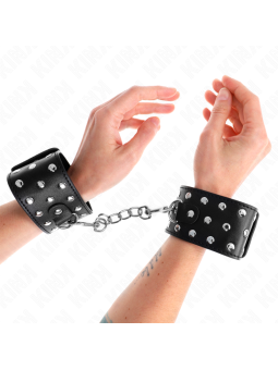 KINK - PUNK WRIST RESTRAINTS ADJUSTABLE 19-24 CM X 5.5 CM