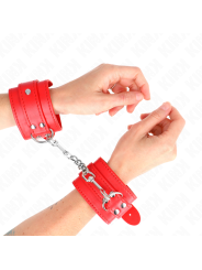 KINK - APPAREILS-POIGNETS SIMPLES ROUGE AJUSTABLES 20-23 CM X 5,5 CM