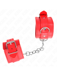 KINK - APPAREILS-POIGNETS SIMPLES ROUGE AJUSTABLES 20-23 CM X 5,5 CM