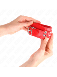 KINK - APPAREILS-POIGNETS SIMPLES ROUGE AJUSTABLES 20-23 CM X 5,5 CM