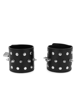 KINK - PUNK STIJL SPIKED POLSBANDJES 25 X 6 CM