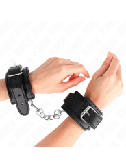 KINK - THIN WRIST RESTRAINTS BLACK ADJUSTABLE 21-33 CM