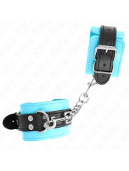KINK - RESISTENZA DA POLSO CON GANCIO BLU IMBOTTITO IN PELLICCIA REGOL