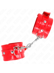 KINK - MUÑEQUERAS CON TACHUELAS ROJO AJUSTABLE 23-33 CM