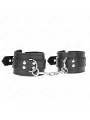 KINK - ZWARTE POLSBANDJES MET STUDS 35 X 6 CM