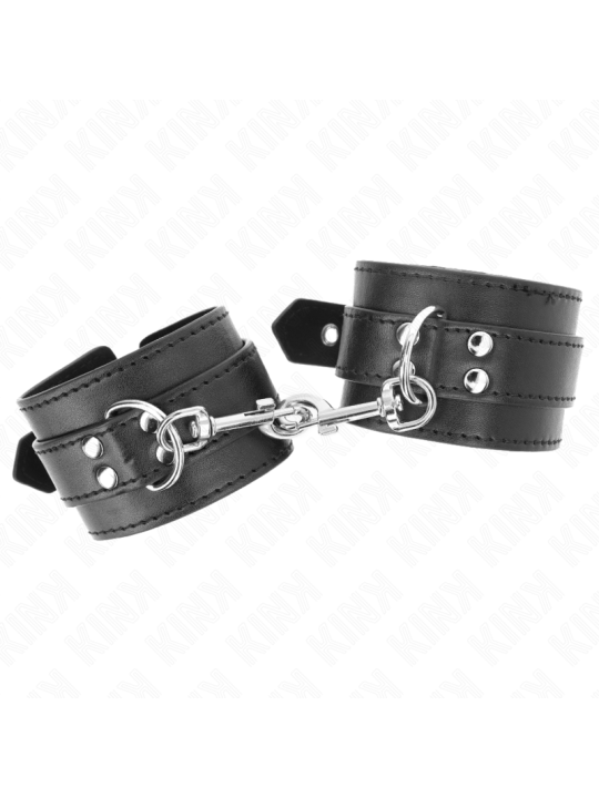 KINK - ZWARTE POLSBANDJES MET STUDS 35 X 6 CM