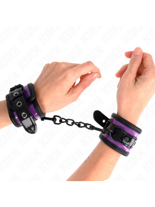 KINK - PUNHOS DE NEOPRENE ROXO CLARO AJUSTÁVEIS 21-28 CM X 5 CM