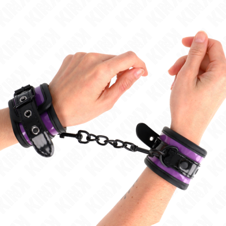 KINK - VERSTELBARE LILAC NEOPREEN POLSBANDJES 21-28 CM X 5 CM