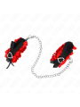 KINK - RETENÇÕES DE PUNHO ELÁSTICAS DE RENDA DETALHES DE CORAÇÃO VERME