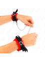 KINK - RETENÇÕES DE PUNHO ELÁSTICAS DE RENDA DETALHES DE CORAÇÃO VERME