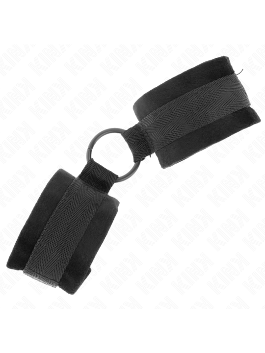 KINK - MUÑEQUERAS 25 CM PARA PRINCIPIANTES CON ANILLA 4 CM NEGRO AJUST