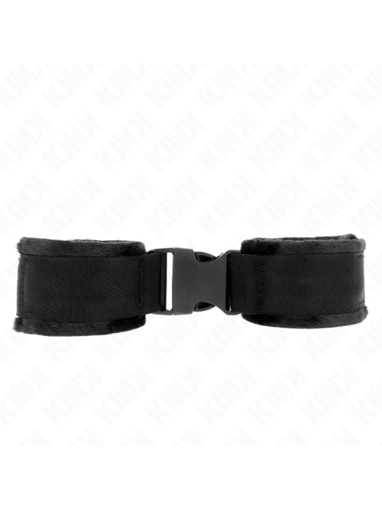 KINK - NYLON BIND HOOK&LOOP WRIST RESTRAINTS RED-BLACK MODEL 1 AJDUSTA