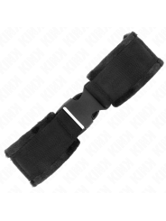 KINK - ZWARTE NYLON POLSBANDJES MODEL 1 VERSTELBAAR 25-35 CM X 6 CM