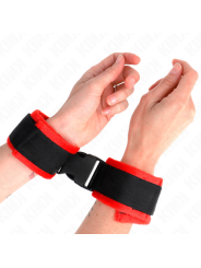 KINK - NYLON BIND HOOK&LOOP WRIST RESTRAINTS BLACK MODEL 1 AJDUSTABLE 