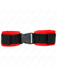 KINK - ROOD-ZWARTE NYLON POLSBANDJES MODEL 1 VERSTELBAAR 25-35 CM X 6 