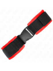 KINK - NYLON BIND HOOK&LOOP WRIST RESTRAINTS BLACK MODEL 1 AJDUSTABLE 