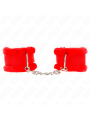 KINK - PULSO FORRO PELUDO VERMELHO AJUSTÁVEL 17-31 CM X 7 CM