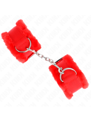 KINK - MUÑEQUERAS FORRADA ROJO AJUSTABLE 17-31 CM X 7 CM