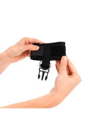 KINK - NEOPRENE HOOK&LOOP FASTENER WRIST RESTRAINTS BLACK ADJUSTABLE 2