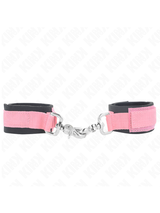 KINK - ROZE VERSTELBARE NEOPREEN POLSBANDJES VERSTELBAAR 22-34 CM