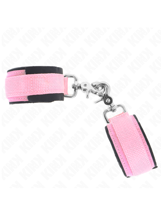 KINK - VERSTELLBARE NEOPREN-HANDHANDFESSELN ROSA VERSTELLBAR 22-34 CM