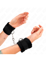 KINK - BEGINNER FUR HAND CUFFS BLACK 30 X 7 CM