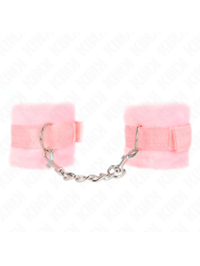 KINK - BEGINNER PELZHANDMANSCHETTEN ROSA 30 X 7 CM