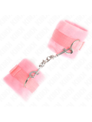 KINK - BEGINNER PELZHANDMANSCHETTEN ROSA 30 X 7 CM