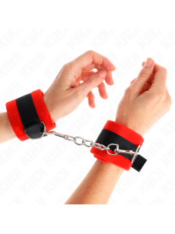 KINK - BEGINNER POLSBANDJES ZWART-ROOD 30 X 7 CM
