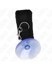 KINK - MUÑEQUERAS CON VENTOSA NEGRO AJUSTABLE 29-40 CM X 5 CM