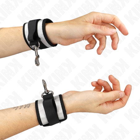 KINK - GRIJZE NEOPREEN POLSBANDJES 23 X 5 CM