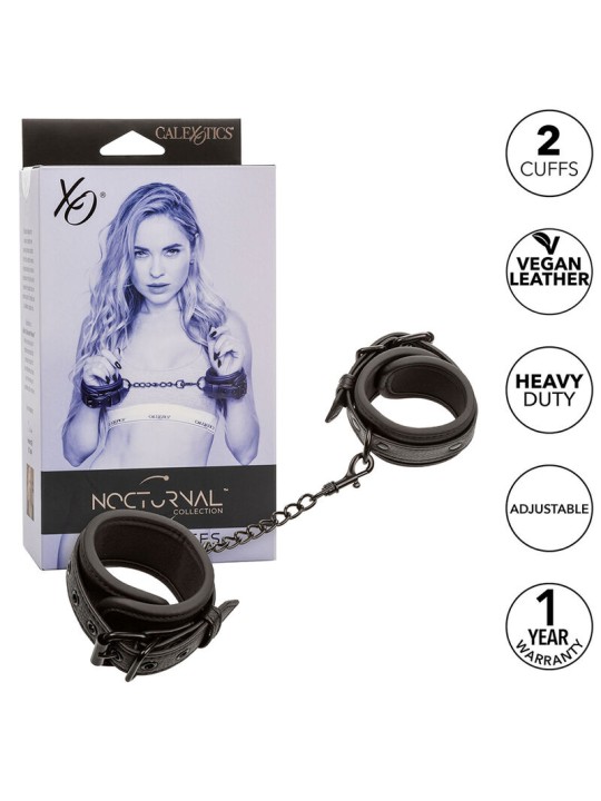 CALEXOTICS - NOCTURNAL ESPOSAS CUERO AJUSTABLE NEGRO