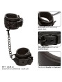 CALEXOTICS - NOCTURNAL POIGNETS EN CUIR RÉGLABLES NOIRS