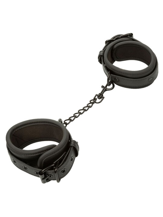 CALEXOTICS - NOCTURNAL CHEVILLES RÉGLABLES EN CUIR NOIR
