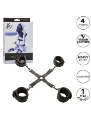 CALEXOTICS - NOCTURNAL CONECTOR HOG TIE CUERO AJUSTABLE NEGRO