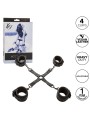 CALEXOTICS - NOCTURNAL HOG TIE CONNECTOR CUERO AJUSTABLE BLACK