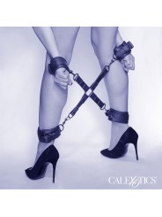 CALEXOTICS - NOCTURNAL HOG TIE CONNECTOR CUERO AJUSTABLE BLACK