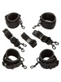 CALEXOTICS - NOCTURNAL RESTRICCIONES DE CAMA CUERO AJUSTABLE NEGRO