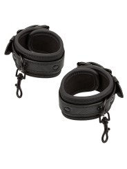 CALEXOTICS - NOCTURNAL BED RESTRAINTS LEATHER ADJUSTABLE BLACK
