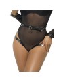 SUBBLIME - 953690 MANETTE CON CINTURA BONDAGE NERE TAGLIA UNICA