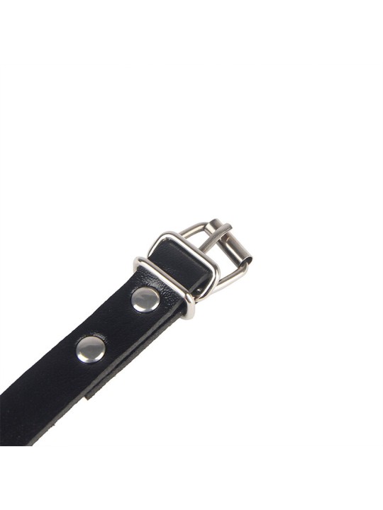SUBBLIME - 953690 HANDSCHELLEN MIT BONDAGE-GÜRTEL SCHWARZ EINE GRÖSSE
