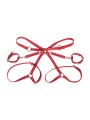 SUBBLIME - 953706 HANDSCHELLEN MIT BONDAGE-GÜRTEL ROT EINE GRÖSSE
